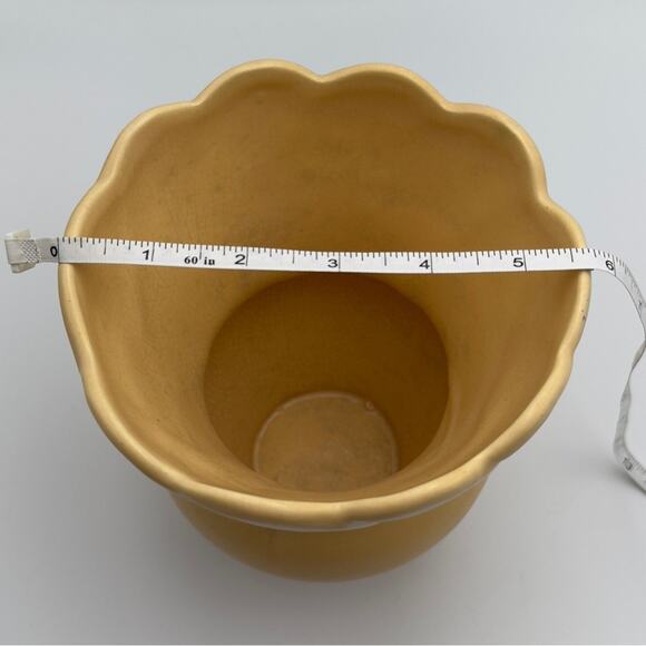 Vintage Art Deco Weller Art Pottery Vase Floral Scalloped Antique Ceramic B-4 - Picture 9 of 11